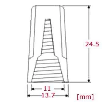 Nakrętka drutowa do łączenia przewodów 300 V~, zakres 22–14 AWG, żółty, SP4