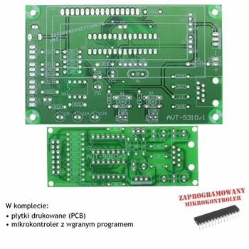 Miernik zachwytu grupowego, PCB's i mikroprocesor do projektu AVT5310