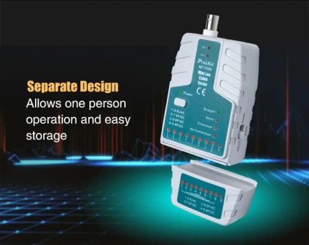 Tester LAN RJ45, RJ11, RJ12, BNC, NCV, Proskit MT-7058