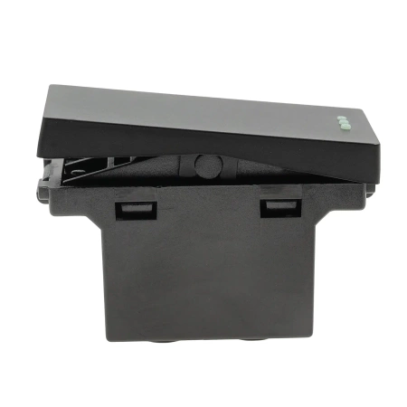 Moduł 1/2 - włącznik pojedynczy - czarny - kompatybilny z ramkami Tawoia Glass