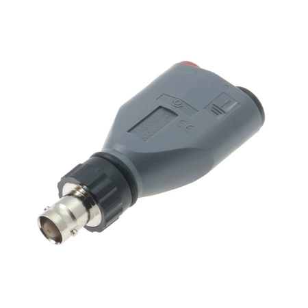 Adapter - gniazdo izolowane BNC 50 / 2x gniazdo bezpieczne 4mm