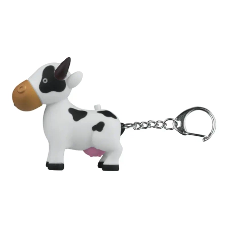 Latarka LED brelok z dźwiękiem – zwierzaki: kurczak, krowa, osioł, owca