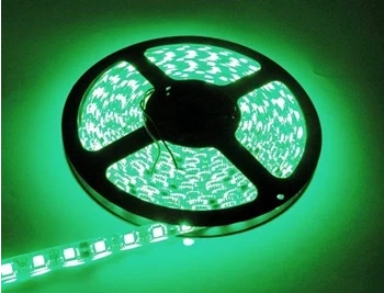 Taśma LED 10mm w silikonie, zielony 30 LED, 0.5m