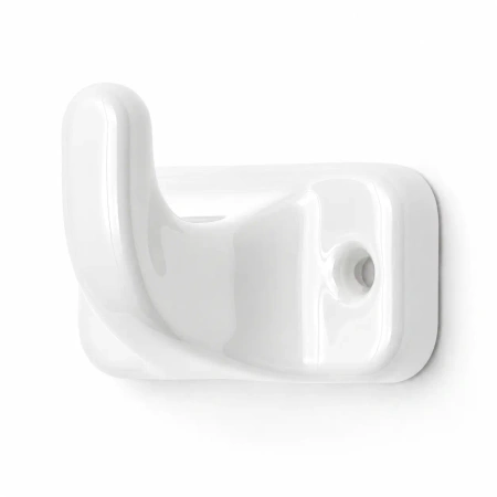 Ceramiczny wieszak ścienny pojedynczy biały 60x30x40mm Ceramic Loft
