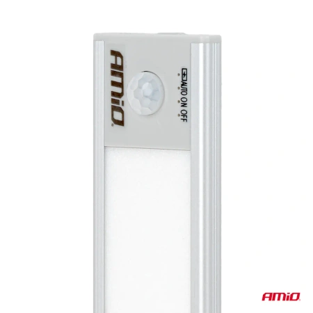 Lampa LED bezprzewodowa z czujnikiem ruchu PIR 1,2 W 1000 mAh 23 cm USB-C, AMIO-04893