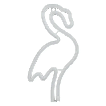 Neon LED "flaming", dekoracja LED 15x28,5cm zasilanie z baterii lub USB