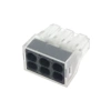 Szybkozłącze instalacyjne zatrzaskowe 6-polowe 400 V, 2,5 mm², raster 5,6 mm, TLZ40-06P