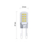 Żarówka LED G9 kapsułka JC, 2,5 W, odpowiednik 32 W, neutralna biel, 350 lm, EMOS ZAR-E-ZQ9536