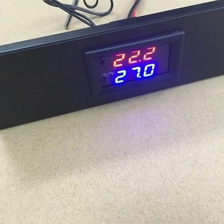 Termostat 12V W2 -50°C do 110°C - Red-Blue - z regulatorem temperatury