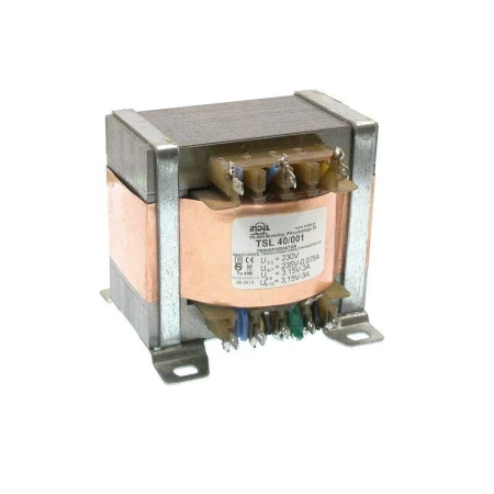 Transformator 40VA, 230Vac (235V, 3.15V, 3.15V) 0.075A, 3A, 3A