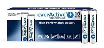 Baterie alkaliczne LR03 / AAA 1,5 V, 10 szt., seria Pro, everActive