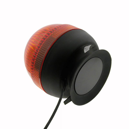 Lampa błyskowa rotacyjna, atest R65 R10, DC12V-24V, magnes, LW0030