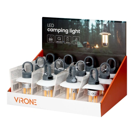Latarka kempingowa LED 200 lm, USB-C, 5 trybów, IPX4, VIRONE LT-28