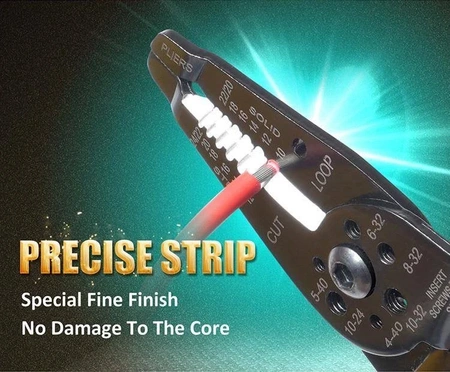 Narzędzie uniwersalne (obcinaczki, ściągacz izol., Zaciskarka) CP-412G Proskit