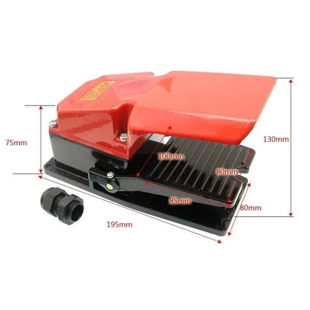 Przełącznik nożny ON-(ON) LT4 15A 250V z osłoną