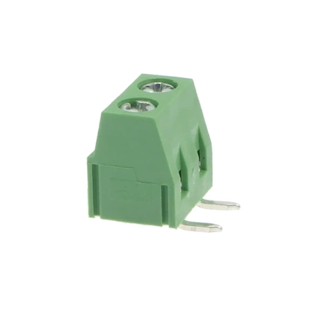 Złącze śrubowe 2 pola, raster 5, h=8.1mm kątowe