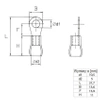 Końcówka oczkowa izolowana M10 1.5-2.5mm² - końcówka kablowa SGE