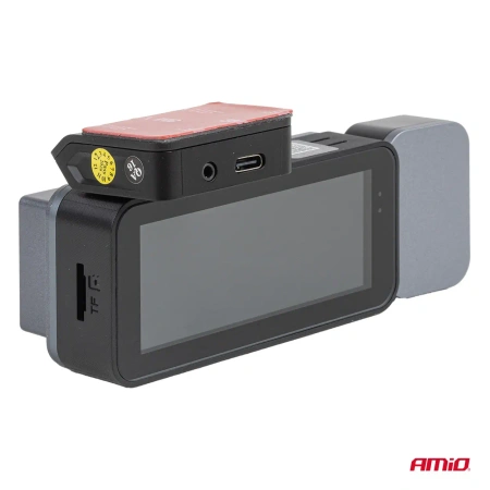Wideorejestrator 3 Kamery 4K WiFi Przód Tył Wnętrze GPS 512GB USB-C - AMIO 04802