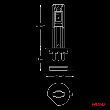 Żarówki samochodowe LED F26 PRO LumiTec LIMITED +130% DUO FULL CANBUS H1 12/24V AMIO 04869