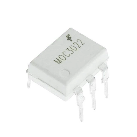 MOC3022 - optotriak 400 V, prąd wyzwalania 10 mA, bez wykrywania przejścia przez zero, DIP-6