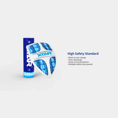 Akumulator Li-Ion 18650 3.6V 3500mAh z zabezpieczeniem, Xtar