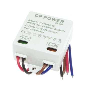 Zasilacz impulsowy 12 V DC, 0,5 A, 6 W