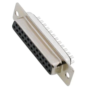 Gniazdo żeńskie proste do lutowania, DB25 2-rzędy