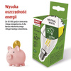 Żarówka LED E14 kulka Mini Globe, 3,8 W, odpowiednik 60 W, neutralna biel, 806 lm, filament, EMOS ZAR-E-ZF1A43