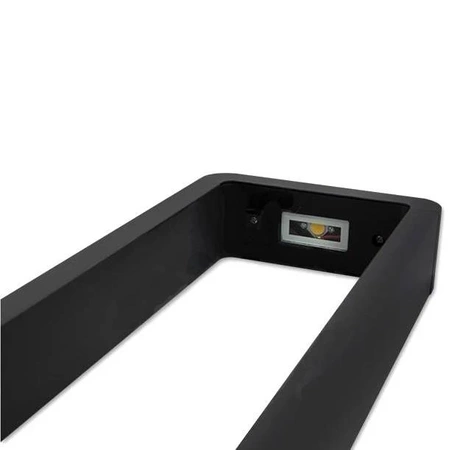 Słupek ogrodowy LED RIO, lampa IP54 50cm, kolor RAL7021 czarny szary