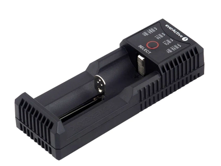Ładowarka jednokanałowa Li-ion i Ni-MH z funkcją powerbanku, USB-C, everActive UC-100C