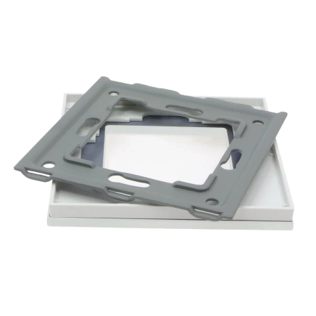 Lampka schodowa LED 230V 1W - szklana ramka - szary - Tawoia Glass