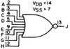 Bramka NOR 4078 - 8 wejść - 3÷15V - DIP14