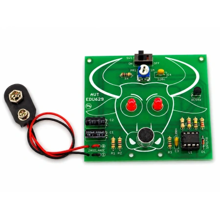 Czujny Byk LED. Zestaw DIY do nauki lutowania AVT EDU629