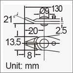 Szczypce tnące boczne 130mm