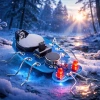 ROBO-BUG DIY - Niebieski wędrujący robaczek LED do zlutowania