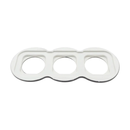 Ramka potrójna okrągła typu ósemka ceramiczna czarna Ceramic Loft