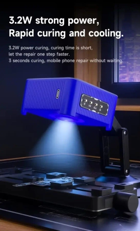 Lampa UV FUL-4, 4w1: UV, oświetlenie LED, wentylator i odciąg dymu, Mechanic