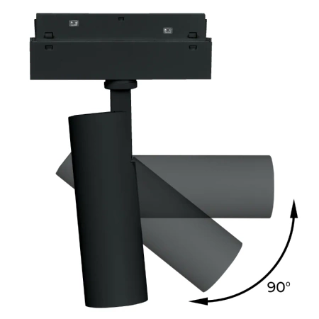 Reflektor szynowy magnetyczny 10W 800lm 4000K czarny M-LINE