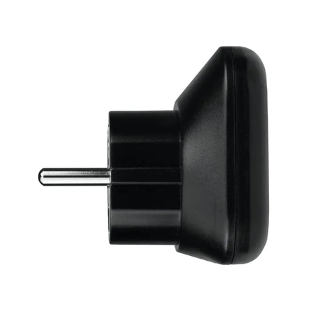 Adapter podrozny na wtyk europejski, gniazdo uniwersalne, 250 V 10 A, czarno-szary, DPM PF01EU-B