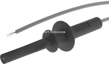 Przewód bezpieczny w.n. 5kV z wtykiem czarny