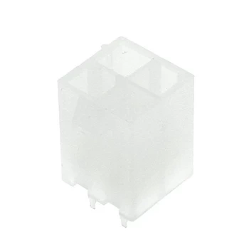 Wtyk ATX 4-stykowy męski prosty do montażu na PCB, raster 4,20 mm, biały, KWM4505-04S