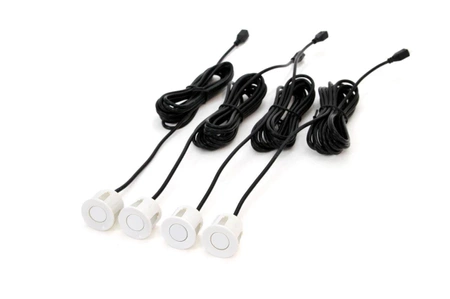 Zestaw czujników parkowania cofania Buzzer, 4 sensory białe, 22mm AMIO-01568