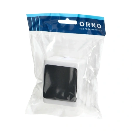Włącznik natynkowy pojedynczy ORNO AQUATIC MINI IP54 10A 230V biało-czarny