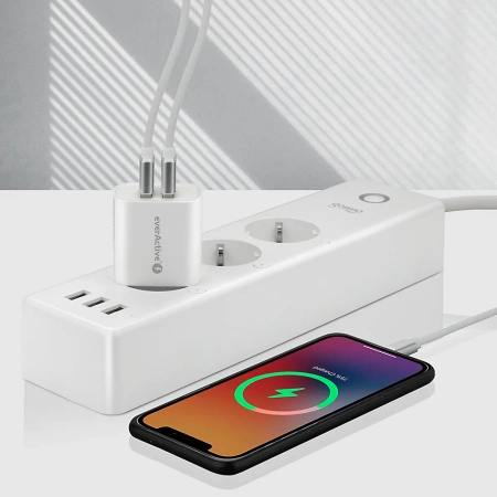Ładowarka sieciowa everActive SC-220 2xUSB 12W BIAŁA iQ Smart Charging