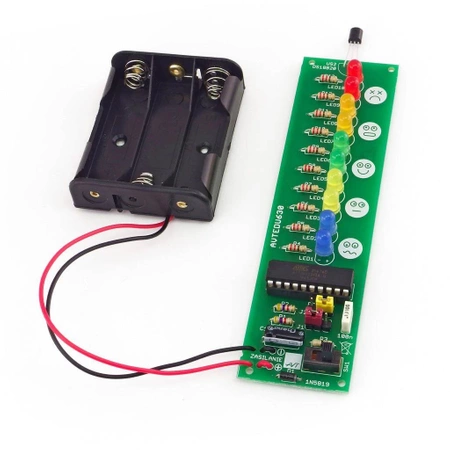 Termometr LED z emoji - TermoEmotek. Zestaw DIY do nauki lutowania AVT EDU630