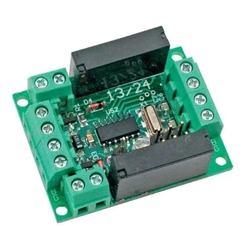 Miniaturowy moduł 2 przekaźników RS485 - zlutowany KIT AVT 1745