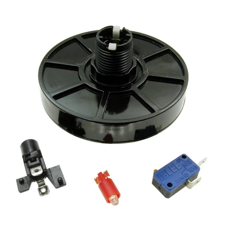 Przycisk arcade BIG Push monostabilny czerwony, LED 12 V, 3 A / 250 V, PRZEL602