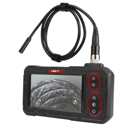 Przemysłowy endoskop inspekcyjny do diagnostyki nieniszczącej z ekranem 4.3″ i sondą IP67, Kamera inspekcyjna Uni-T UT667