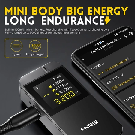 Miernik odległości, dalmierz laserowy 40m FNIRSI IR40