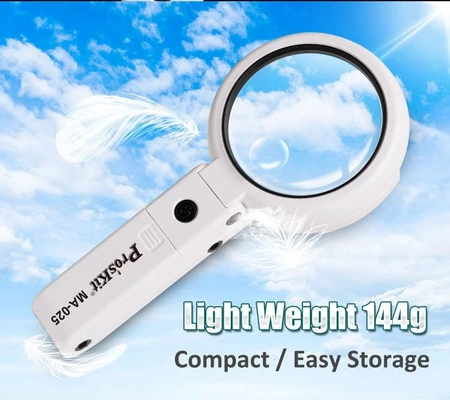 Lupa z podświetlaniem LED, 2-funkcyjna, 3.75/5.5x MA-025 Proskit